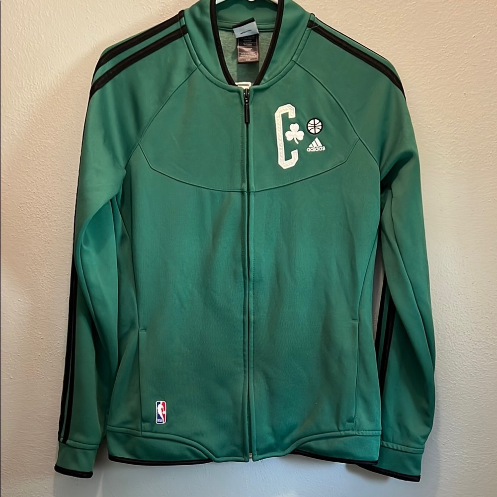 Adidas Boston Celtics green full zip jacket